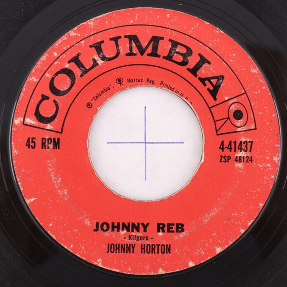 Johnny Horton – Johnny Reb / Sal's Got A Sugar Lip - 45 rpm Vinyl 7" Record 1959 - Picture 1 of 6